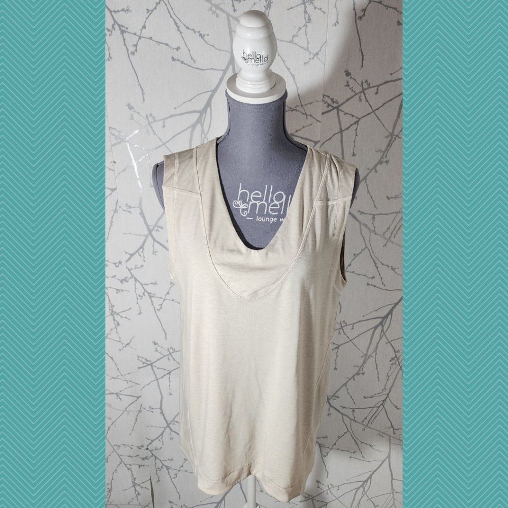 Indygena Ivory Recycled Polyester Blend Lage II Tank